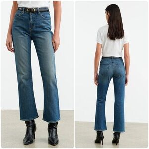 Nili Lotan Boot Cut Jeans Classic Wash Blue Size 24
